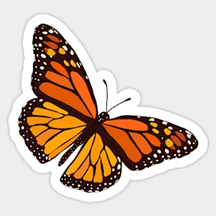 Orange Butterfly! Sticker